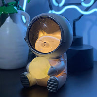 Astronaut Projector Night Light, Cute Spaceman LED Night Light Astronaut Moon Lamps for Kids Adults for Bedroom, Christmas, Birthdays, Space Cat