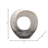 Abstract Circular Cutout Decorative Object Sculpture