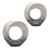 Abstract Circular Cutout Decorative Object Sculpture